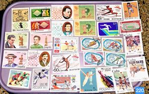 28 SPORTS & 8 SHIP Stamps