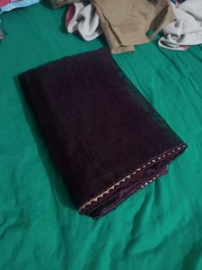 New lavendar saree with blouse piece