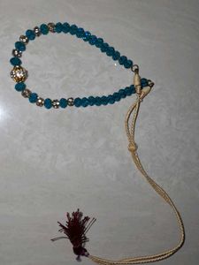 blue necklace