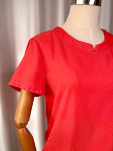 🚀🚀24Hrs EOS SALE🚀🚀Orange Tee with Rose Patch