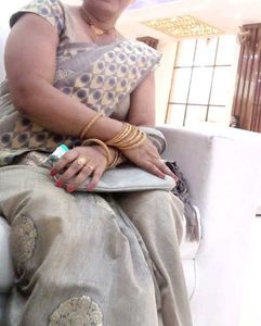 Elegant Silver Saree