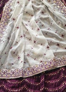 Elegant wine lehenga Choli