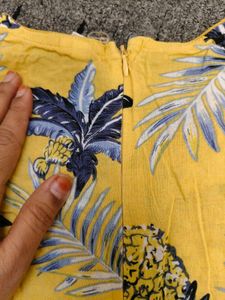 sleeveless frock tropical