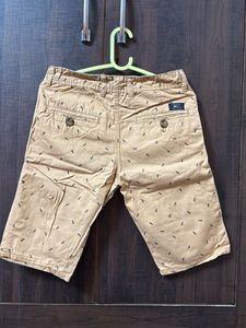 Printed Khaki Shorts