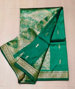 Green Banarasi Silk Saree
