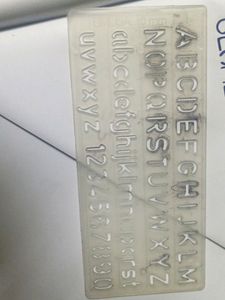 ENGLISH LETTER STENCIL