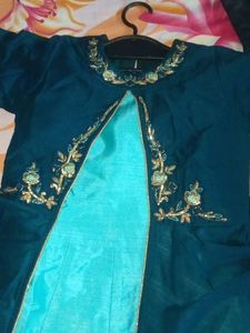 Brand New Gown With Beautiful Worked Shrug