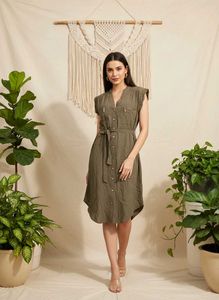 🎄Buy 1, Get 1 Free🎁M/L Olive Green Dress