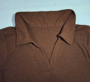 Brown Crop Top