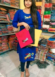 Embroidery Kurti Set