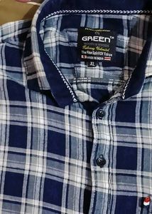 Men Checked  Shirt Xl Size
