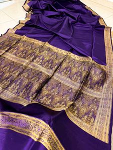 100% Pure Mulberry Silk Banarasi Saree