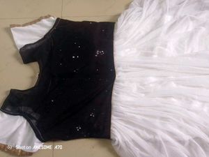 Elegant Black &amp; White Gown