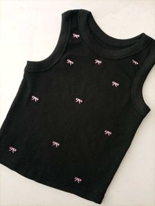 K-pop Style Y2K Bow Crop Top🌷💗✨
