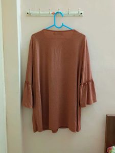 Minimalistic Nude Pink Coloured Tunic Top