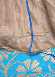 Brown   Skin Color  Organza  Dress.