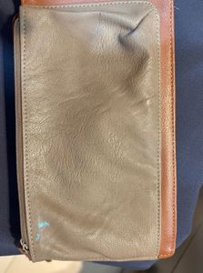 Pink And Grey Coloured Wristlet