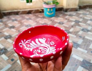 Handmade customized clay plate  &amp; bowl set