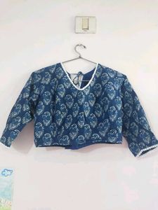 Cotton Hand Block Print Blouse
