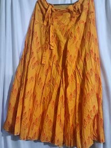 Orange Ehenic Skirt...I