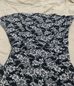 Casual Navy Blue Top