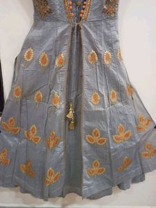 Beautiful Grey Gown With Jacket