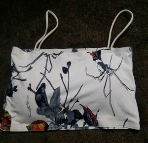 floral padded bralette top