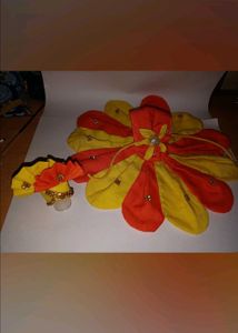 Handmade Flower Dress With Pagdi For Laddu Gopal