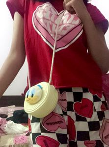 Duck Jute Sling Bag For Girls