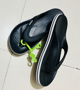 Original Branded Crocs Black Flip Flops  For Men