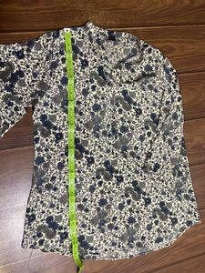 Floral Print Button-Up Shirt