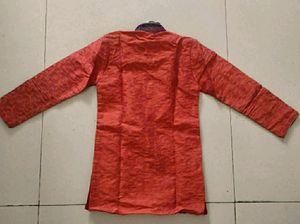 Orange Kids Kurta Pajama Set