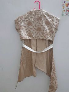 Indo western style beige outer wear