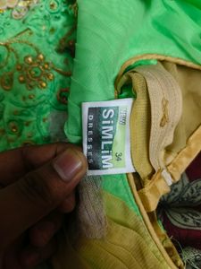 New Green Long Ethnic Gown