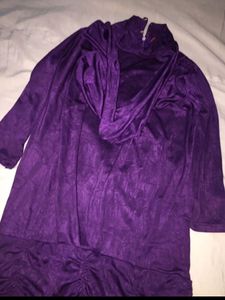 Winter purple dress