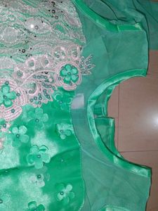 A Powder Blue Coloured Gown