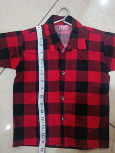 Red &amp; Black Plaid Shirt