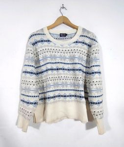 Bare Denim White Sweater ( Women)