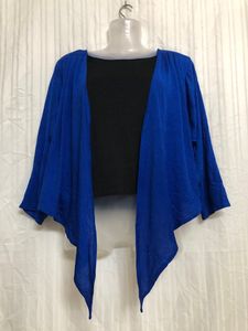 Navy Blue Long Sleeve Top