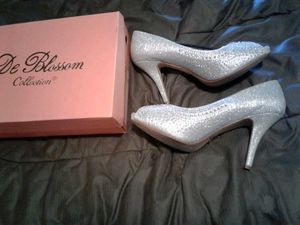 Silver Stiette Heels