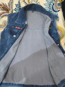 Denim Vest with Patches
