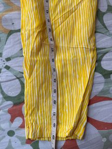 Yellow Cotton Kurta &amp; Pant