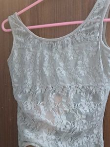 Grey Sheer Bodysuit