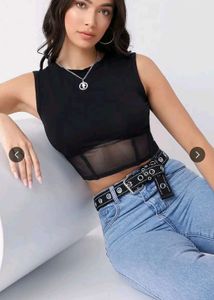 black corset top