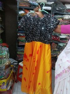 Pure Mukmal Soft Crepe Stylish Gown Anarkali