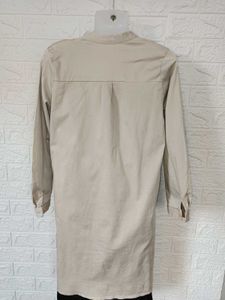 Korean khaki shirt /dress