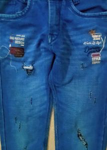 Ripped Blue Jeans