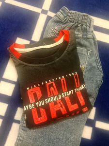 Boy's Cali Graphic Tee & Jeans