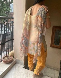 Heavily Beaded Kurta With Salwar