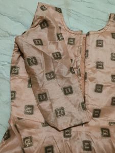 Embroidered Dress with Print
